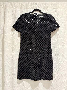 UNTUCKit Black Sequin Mini Shift Dress